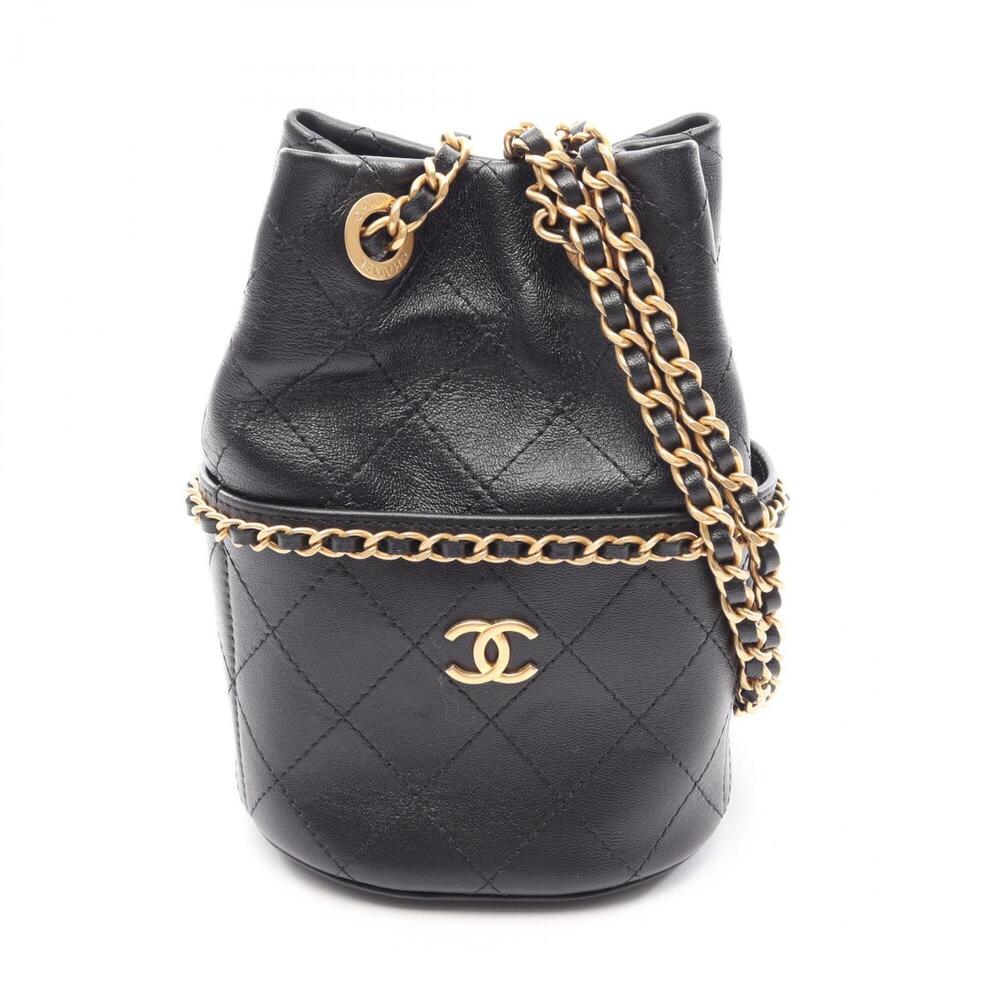 Chanel Matelassé Drawstring Bucket Bag, Small Shoulder Bag/Handbag, Lambskin ...